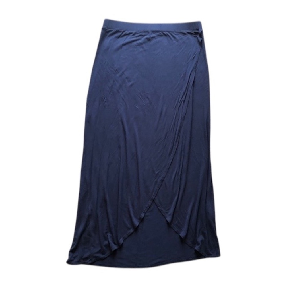 Max Edition Dark blue A-Line Faux Wrap Skirt Size M
